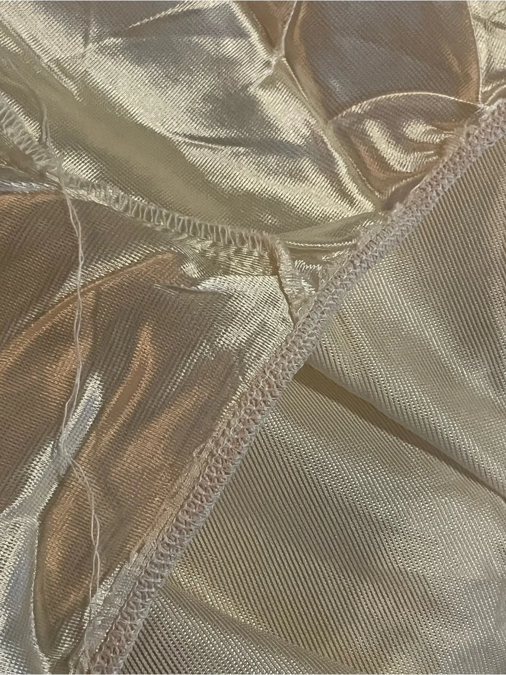 Silky Satin king size sheet  in Beige